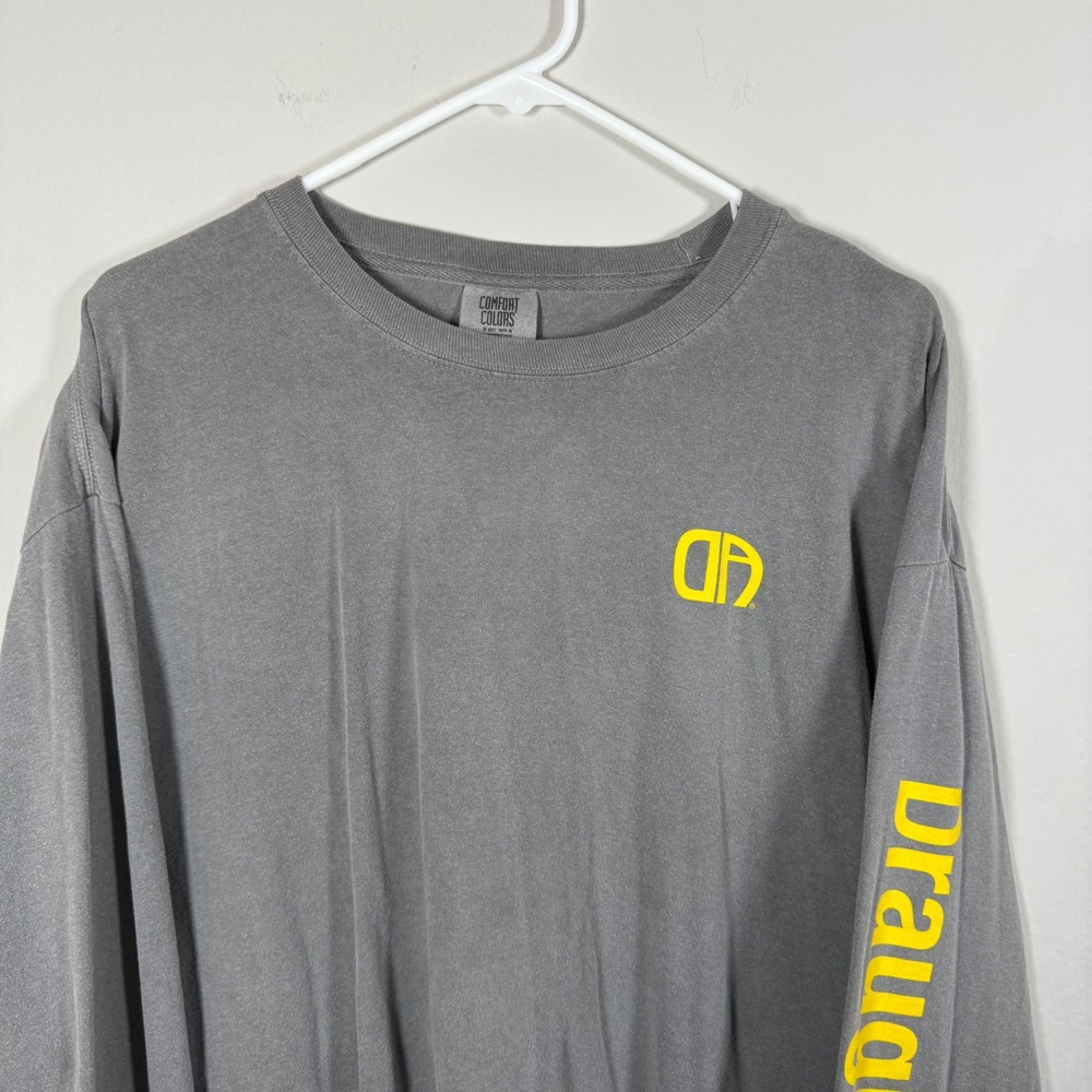 Draughtsmen Ale works comfort Colors Gray Long Sleeve Goleta T Shirt Mens‎ XL